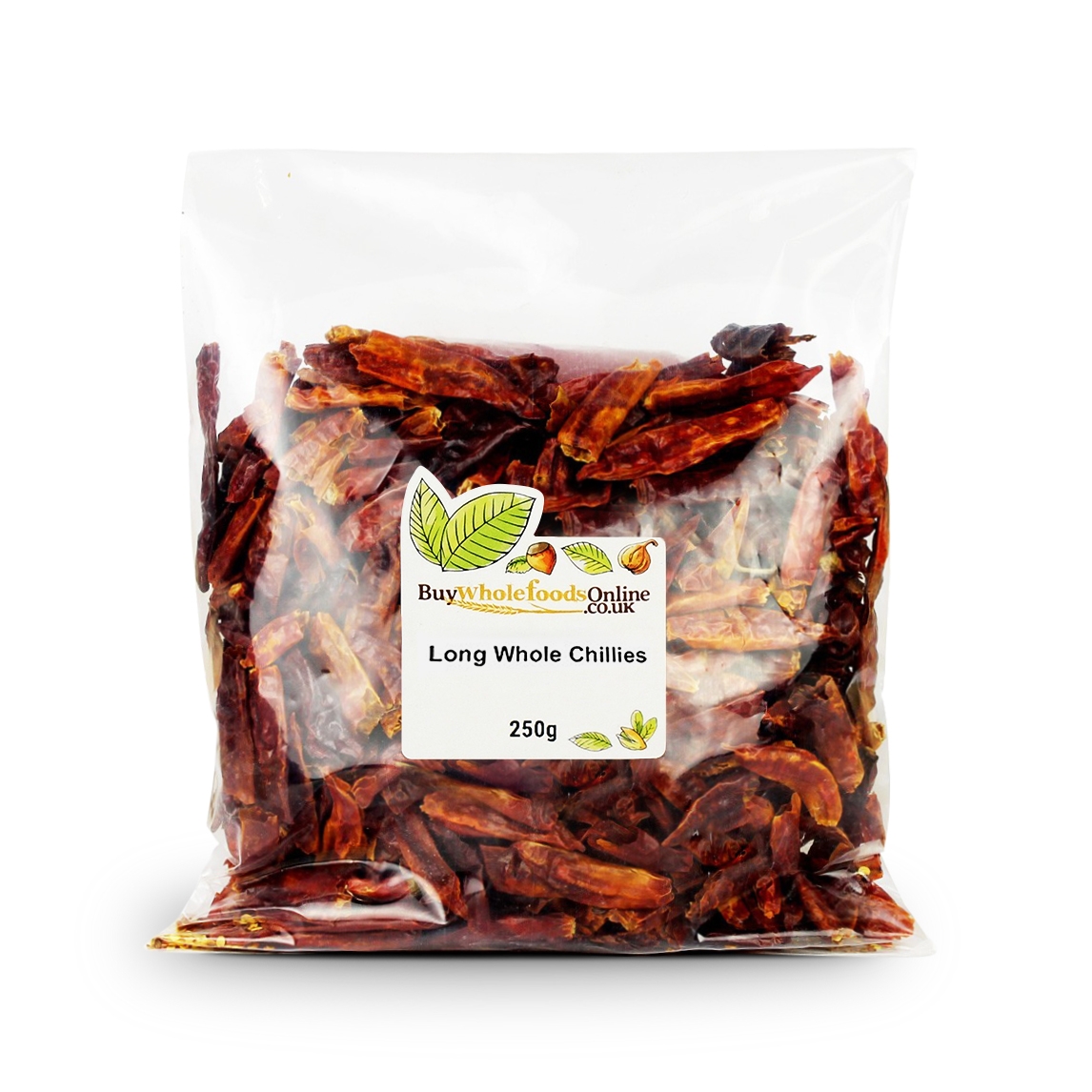 Buy Chillies Whole Long Uk 125g 1kg Buy Wholefoods Online